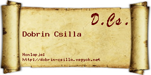 Dobrin Csilla névjegykártya